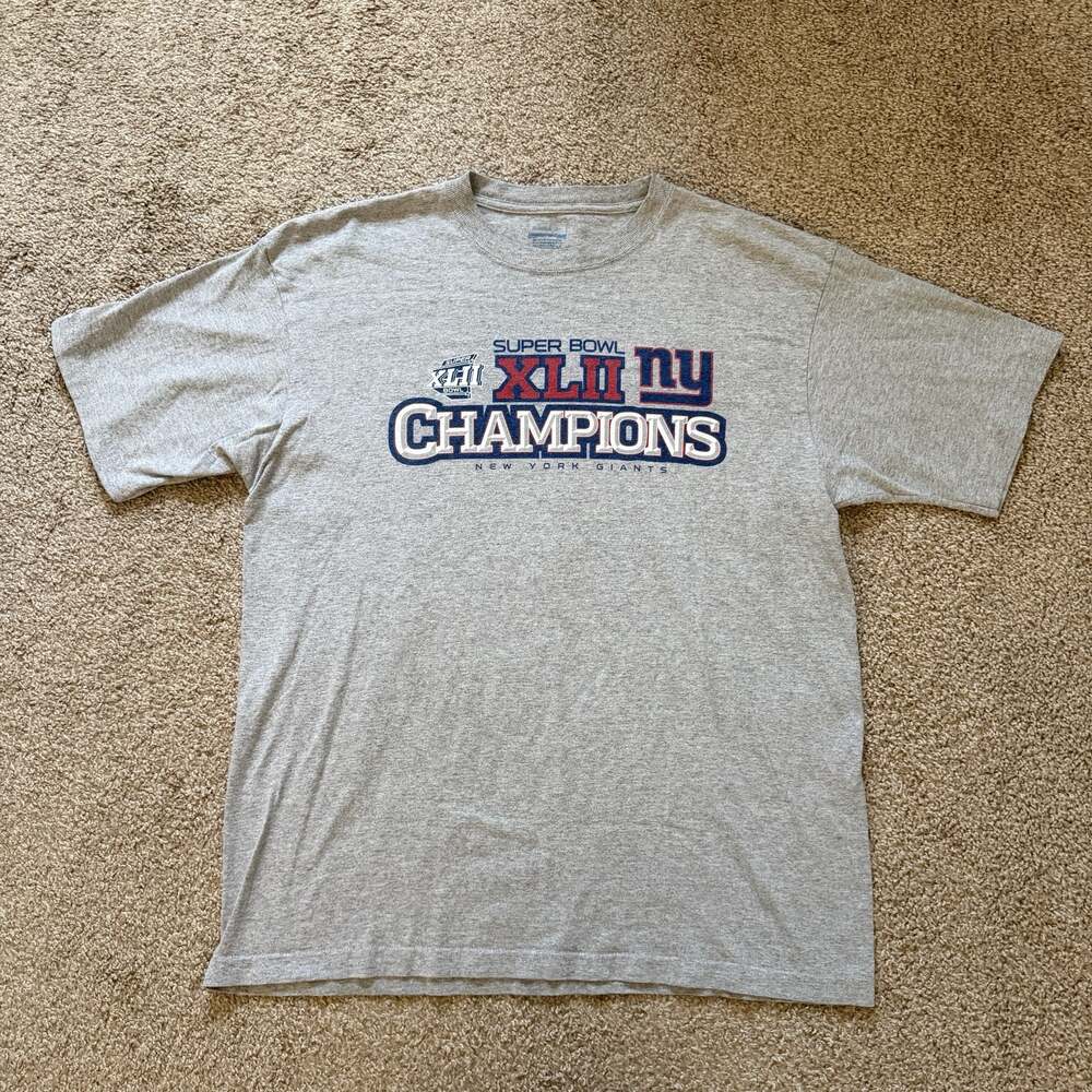 2000s Reebok New York Giants Super Bowl Champions T-Shirt